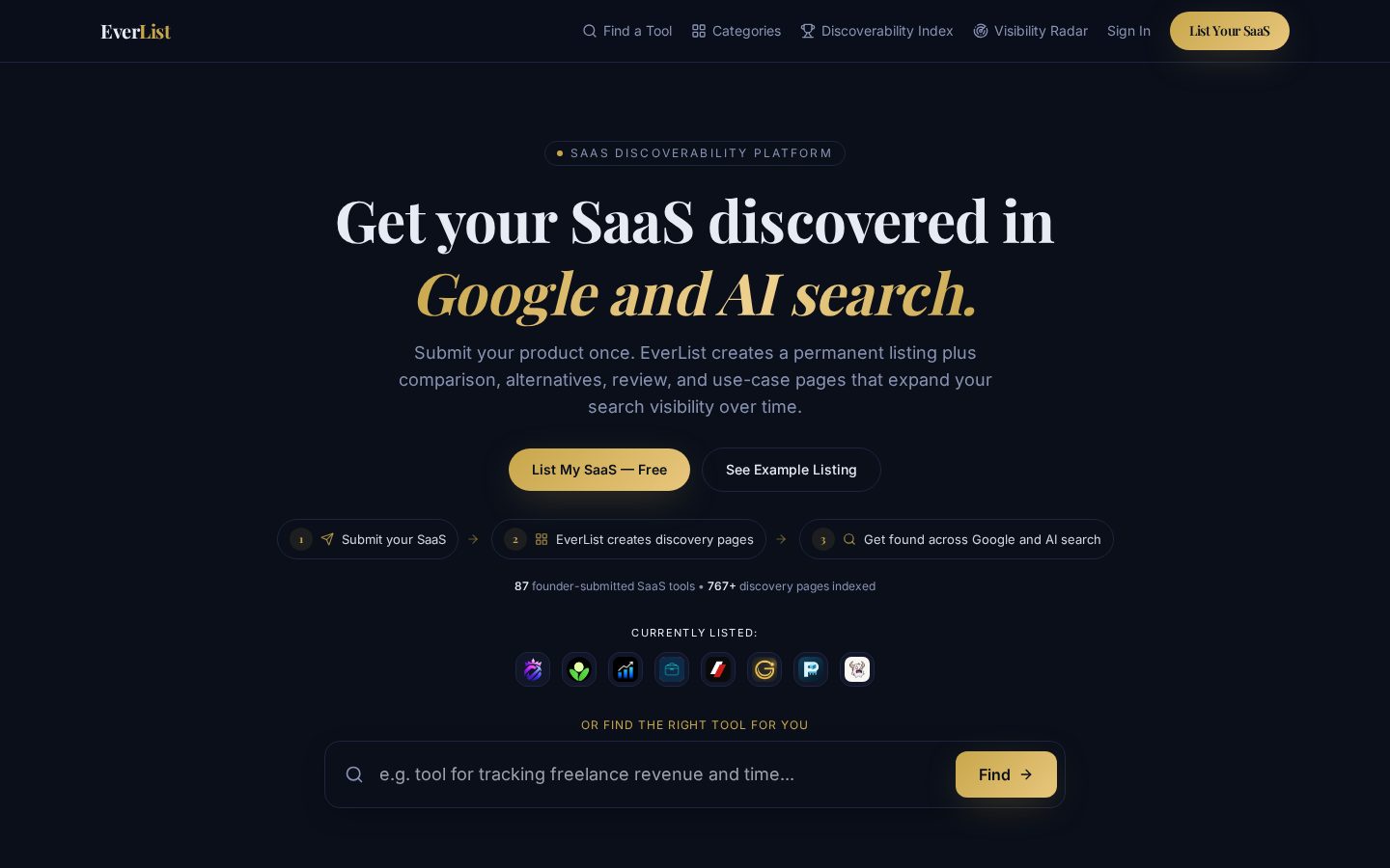 EverList Homepage