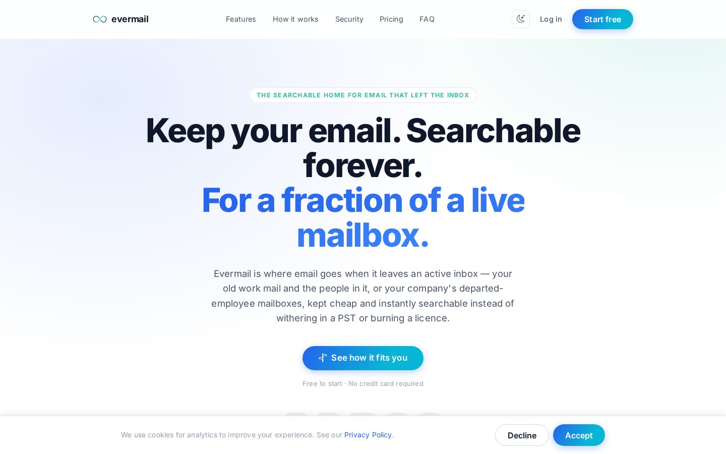 Evermail AI Homepage