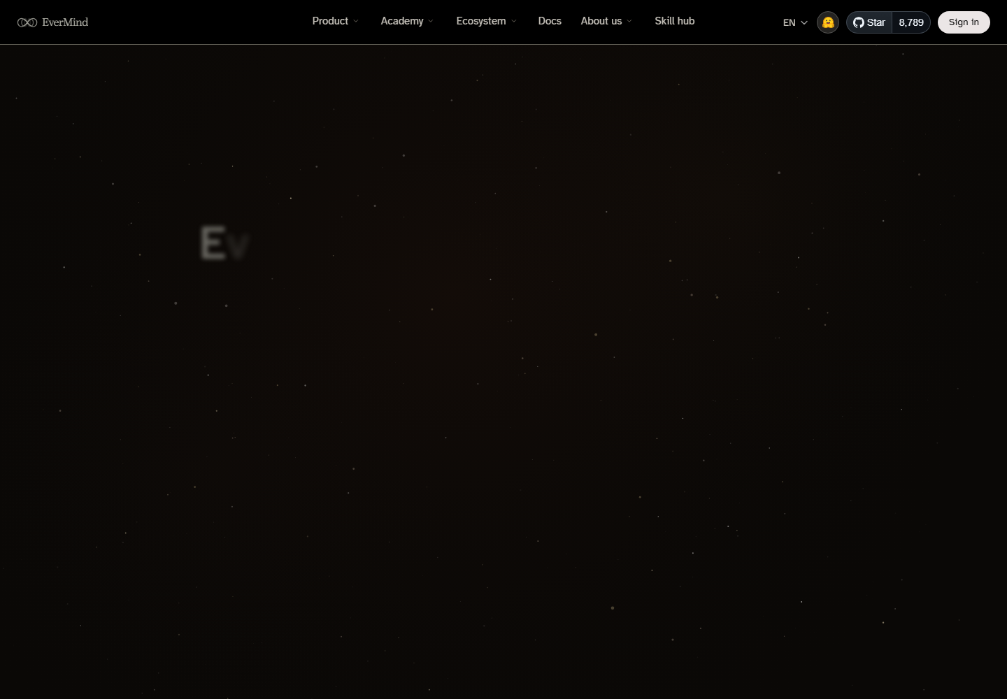 EverMind homepage