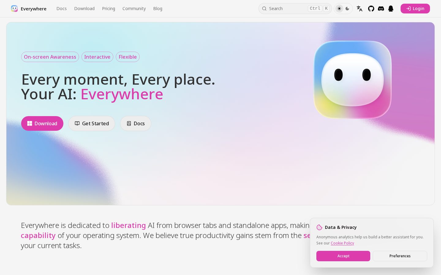 Everywhere Homepage