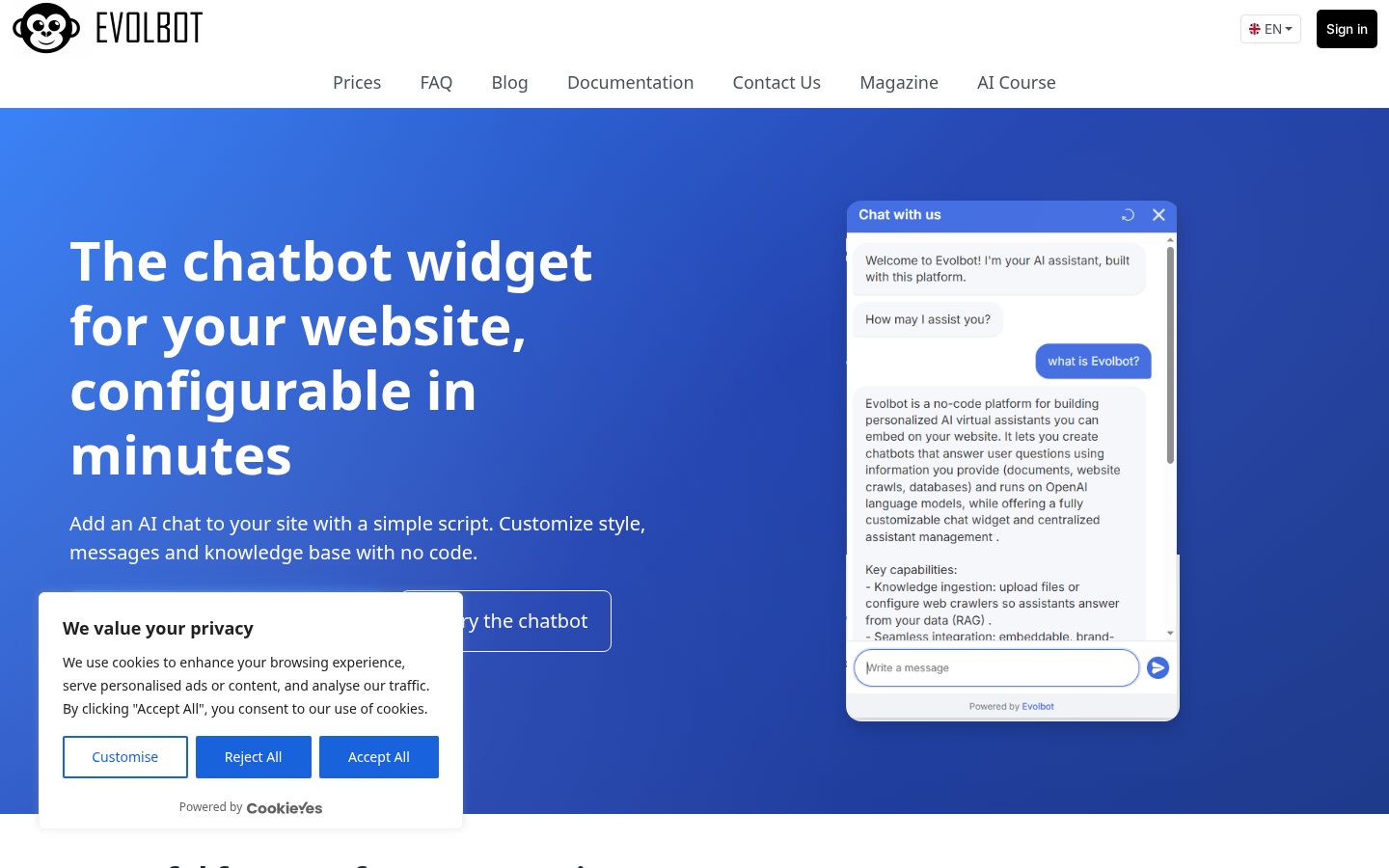 Evolbot Homepage
