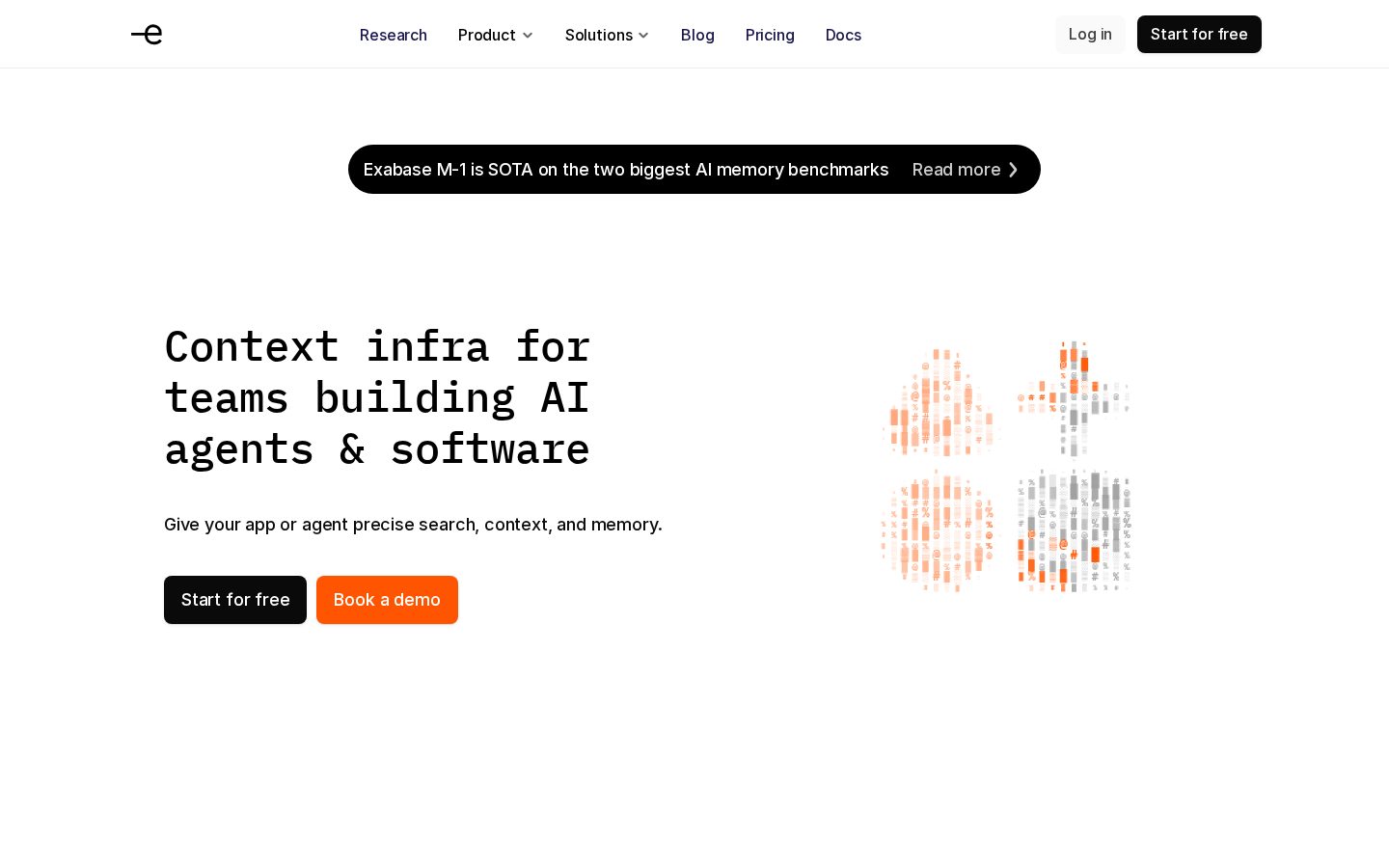 Exabase Homepage