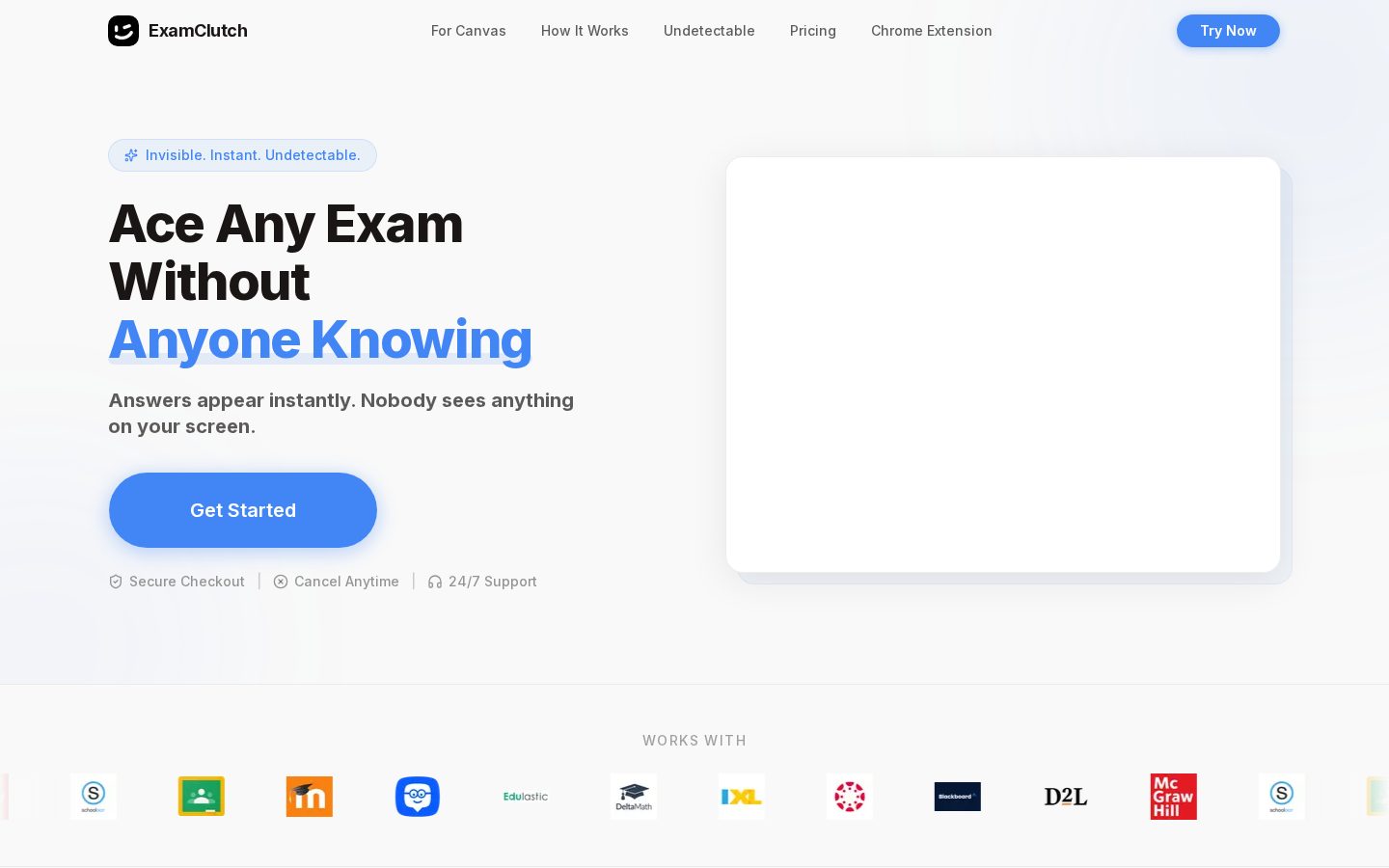 ExamClutch Homepage