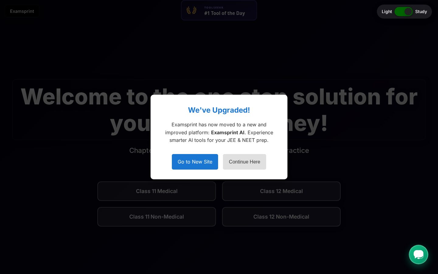 Examsprint Homepage