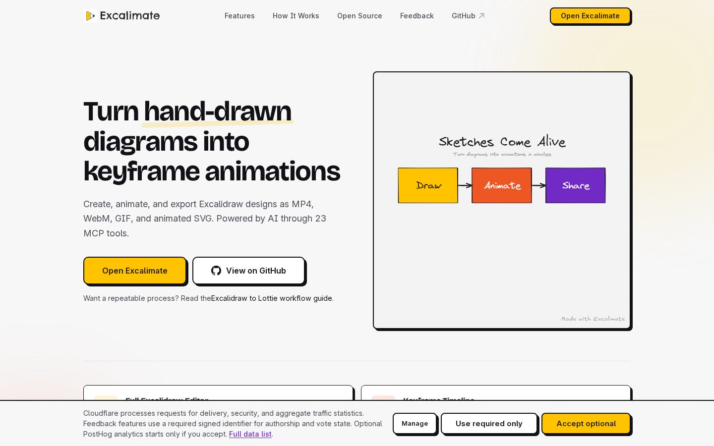 Excalimate Homepage