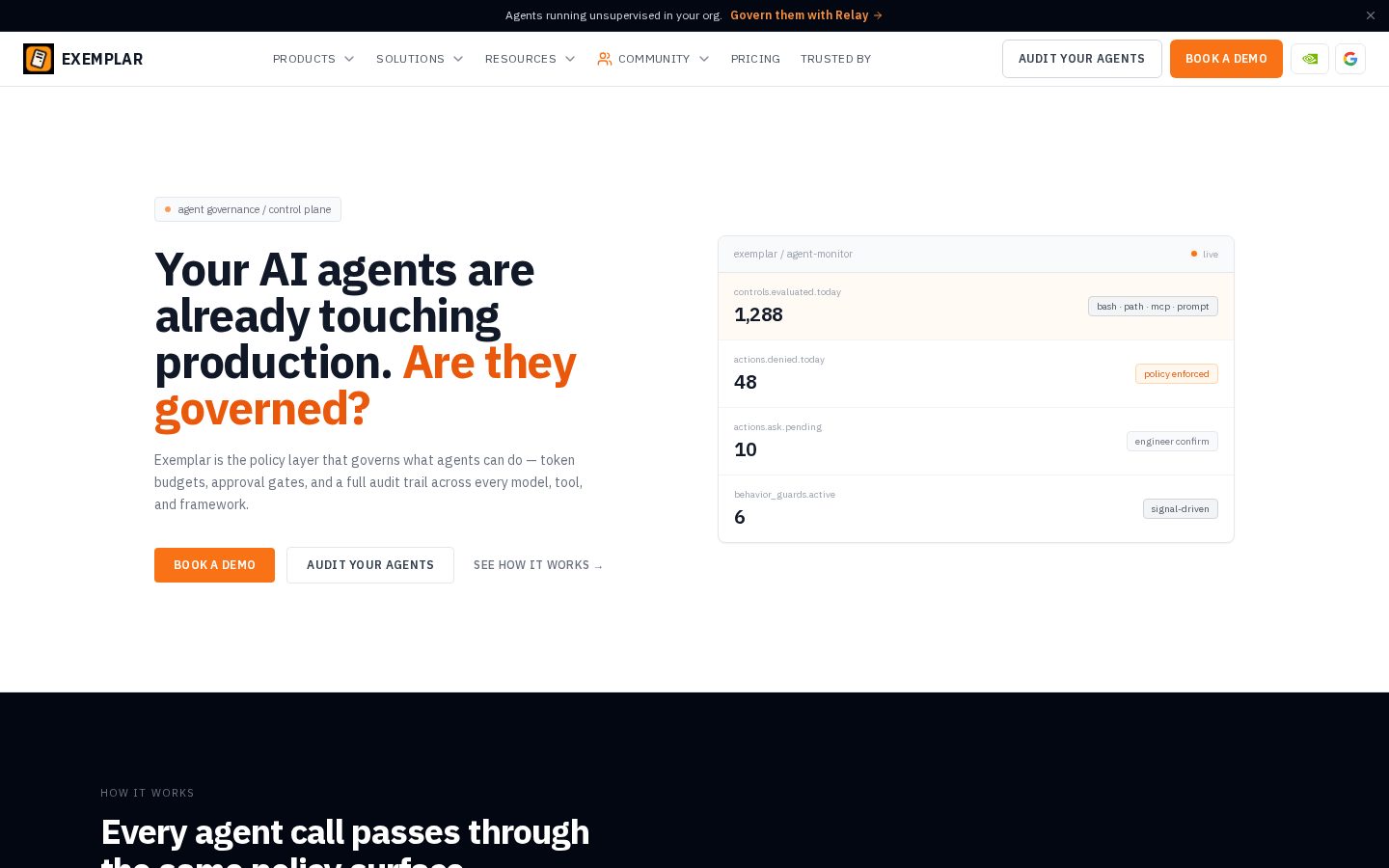 Exemplar Dev Homepage
