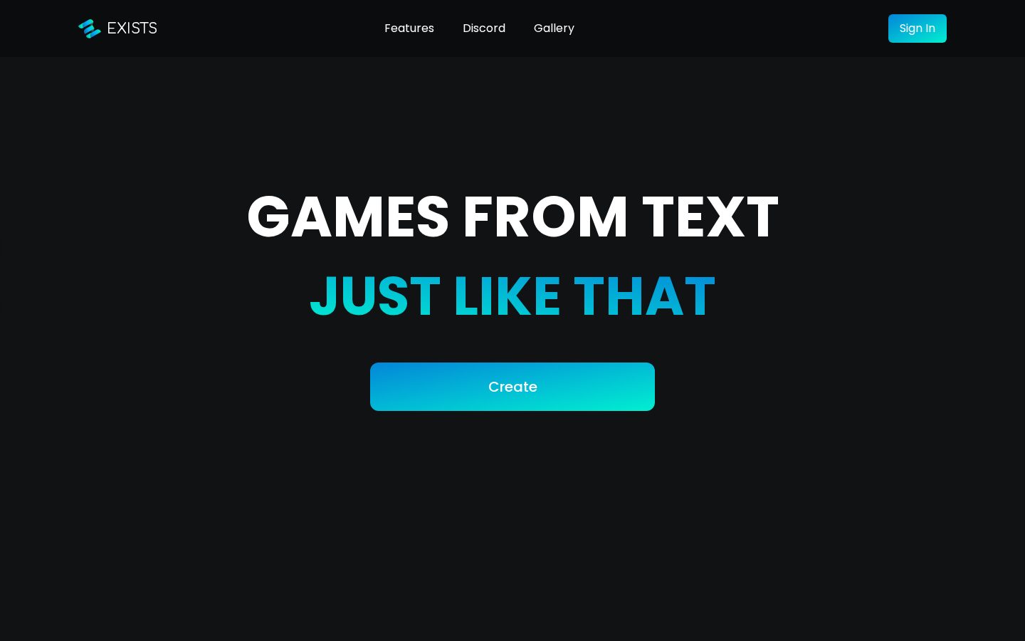 Exists Homepage