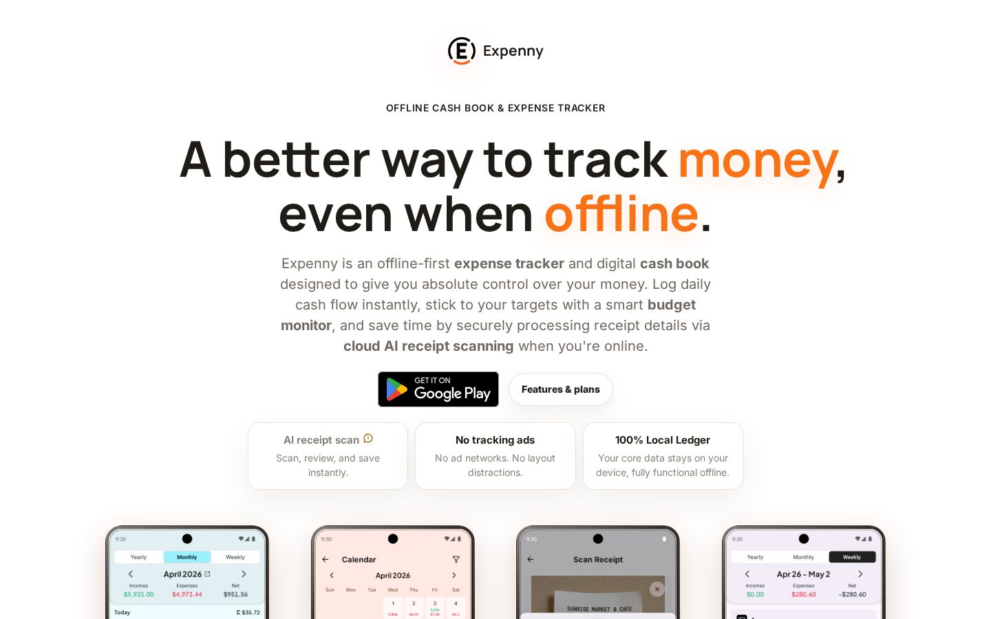 Expenny Homepage