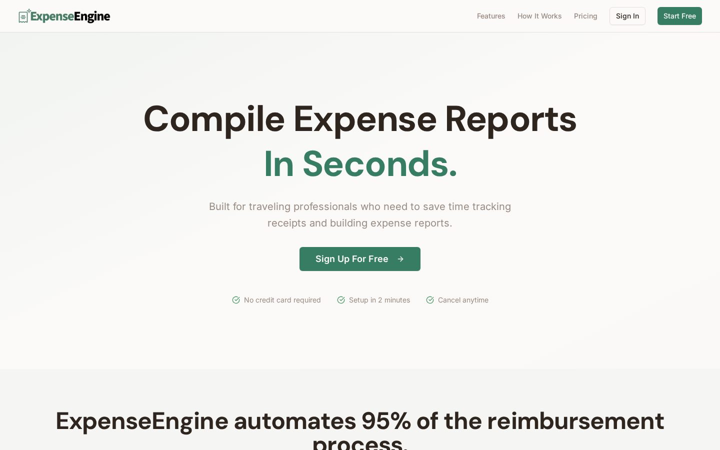 ExpenseEngine Homepage