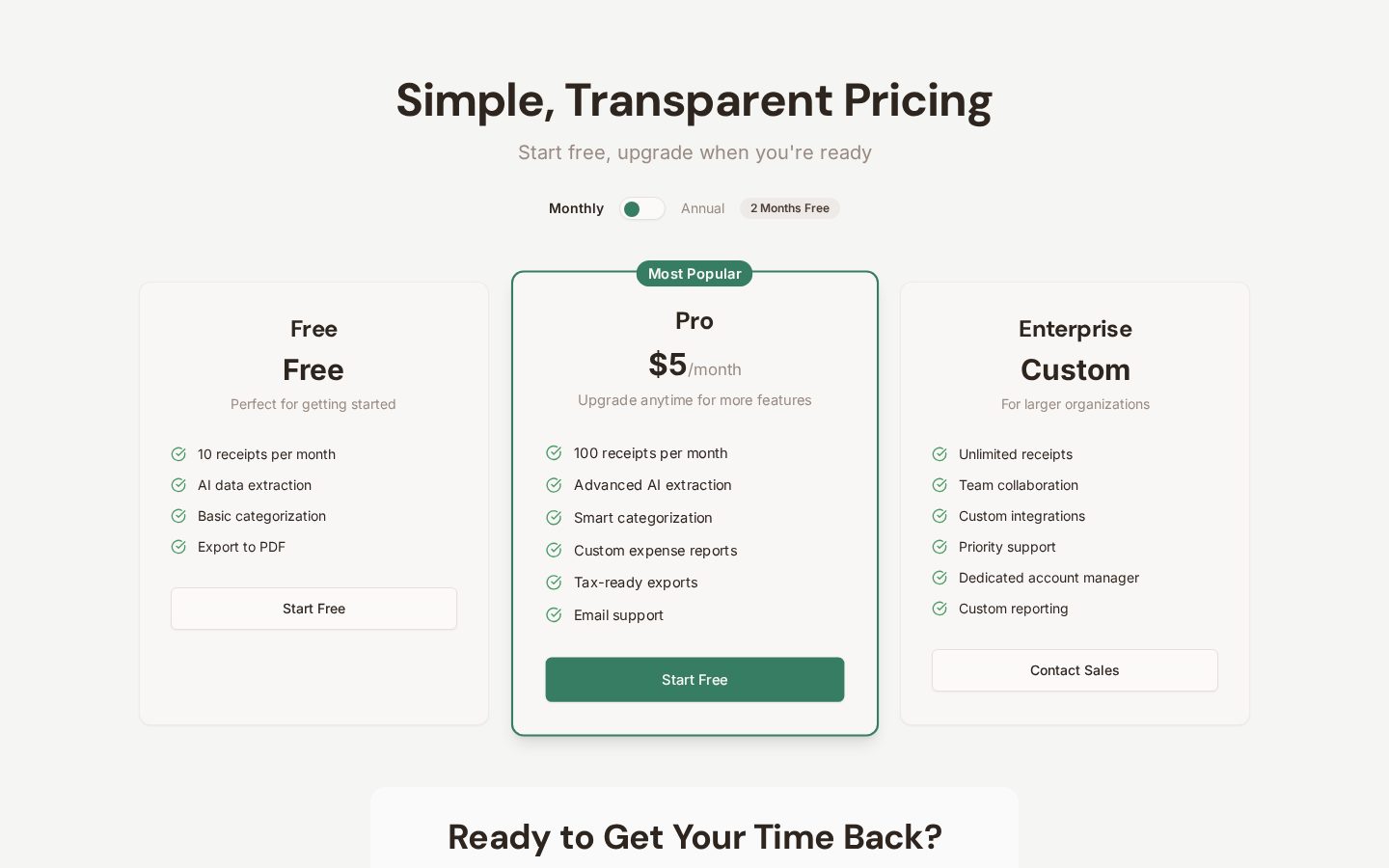 ExpenseEngine Pricing