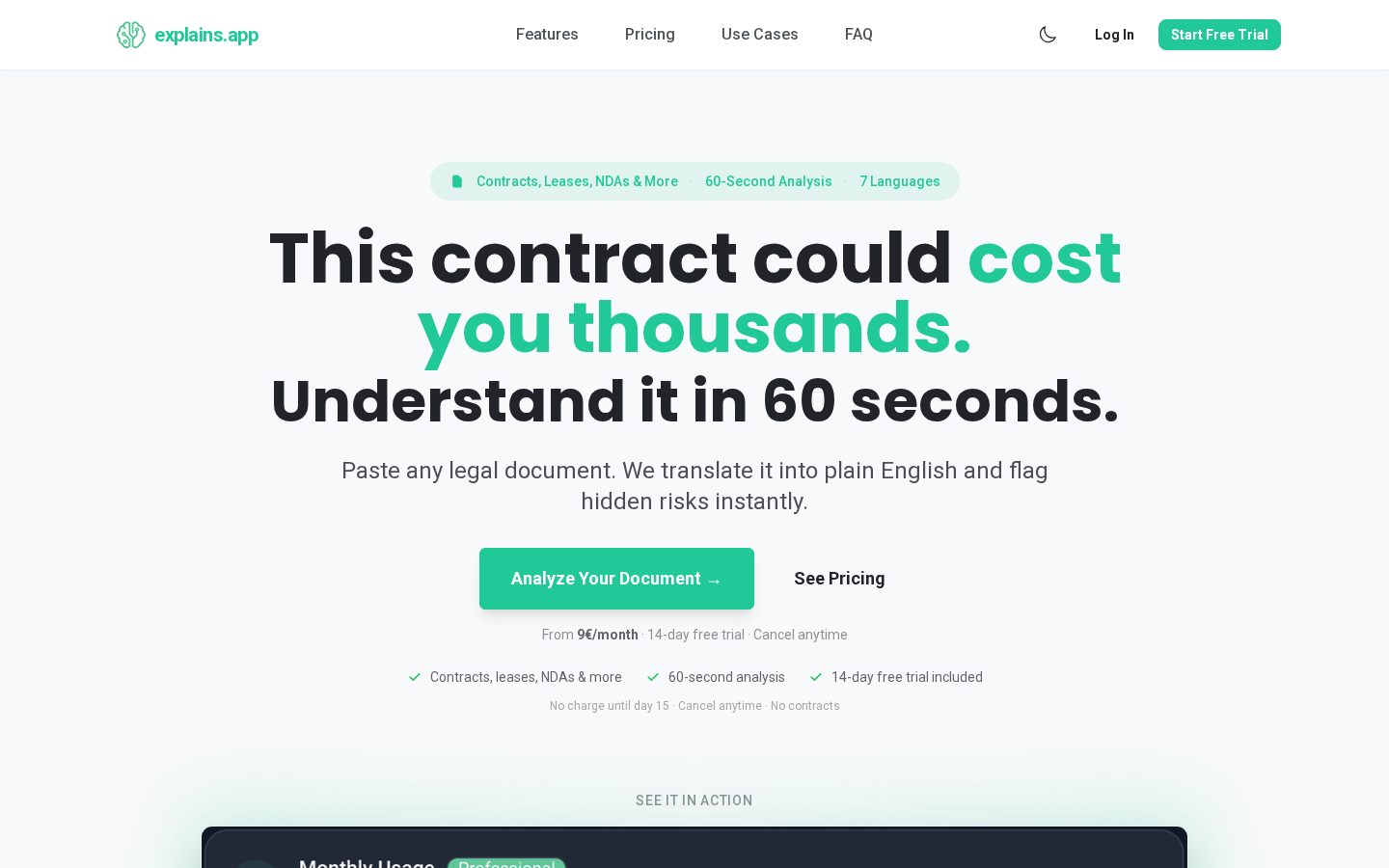 Explains.app Homepage