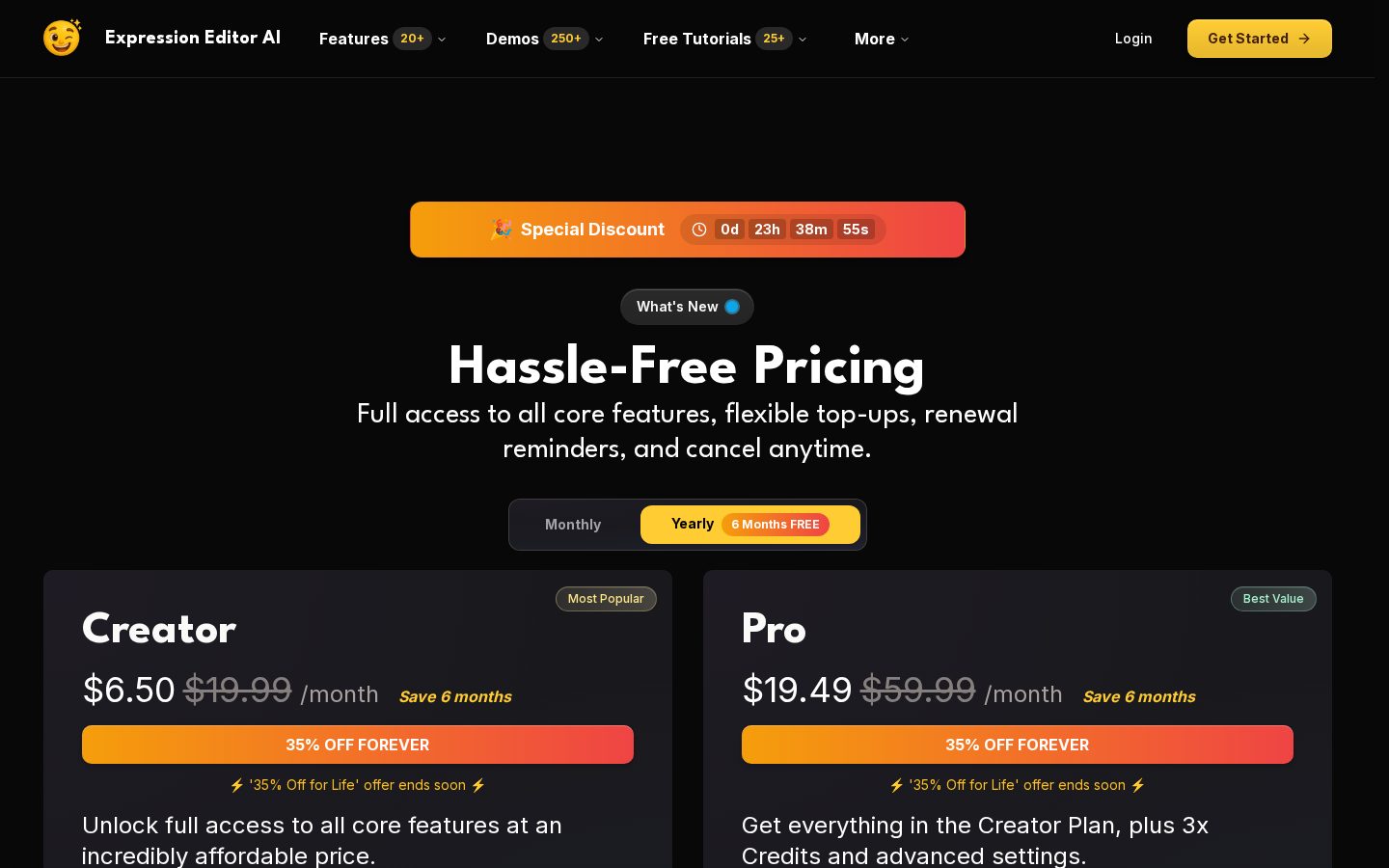 Expression Editor Pricing