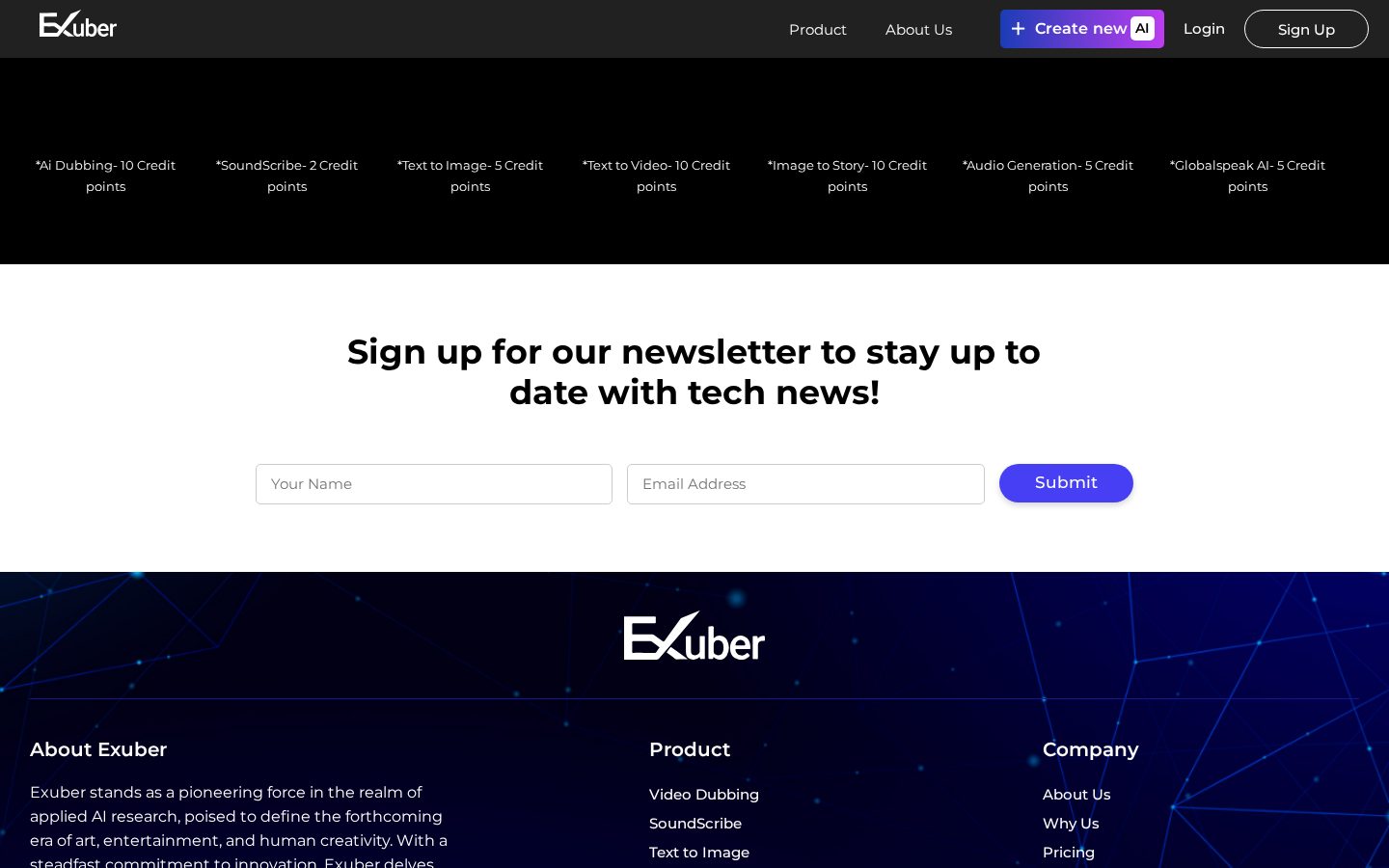 Exuber Pricing