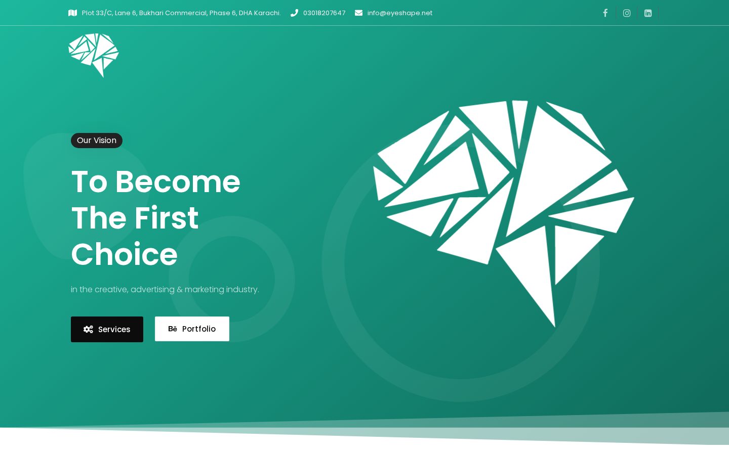 Eye Shape Homepage
