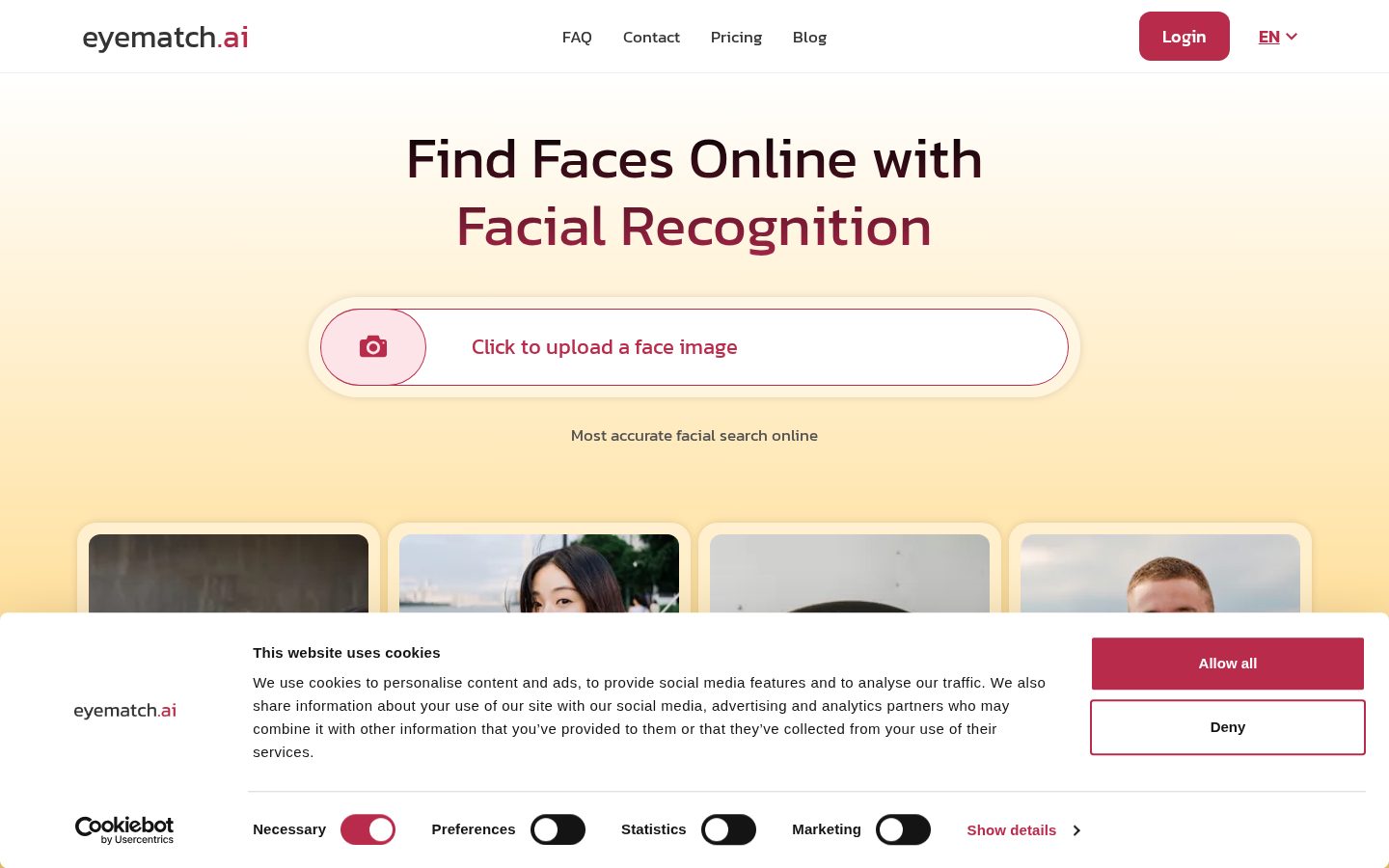 EyeMatch Homepage