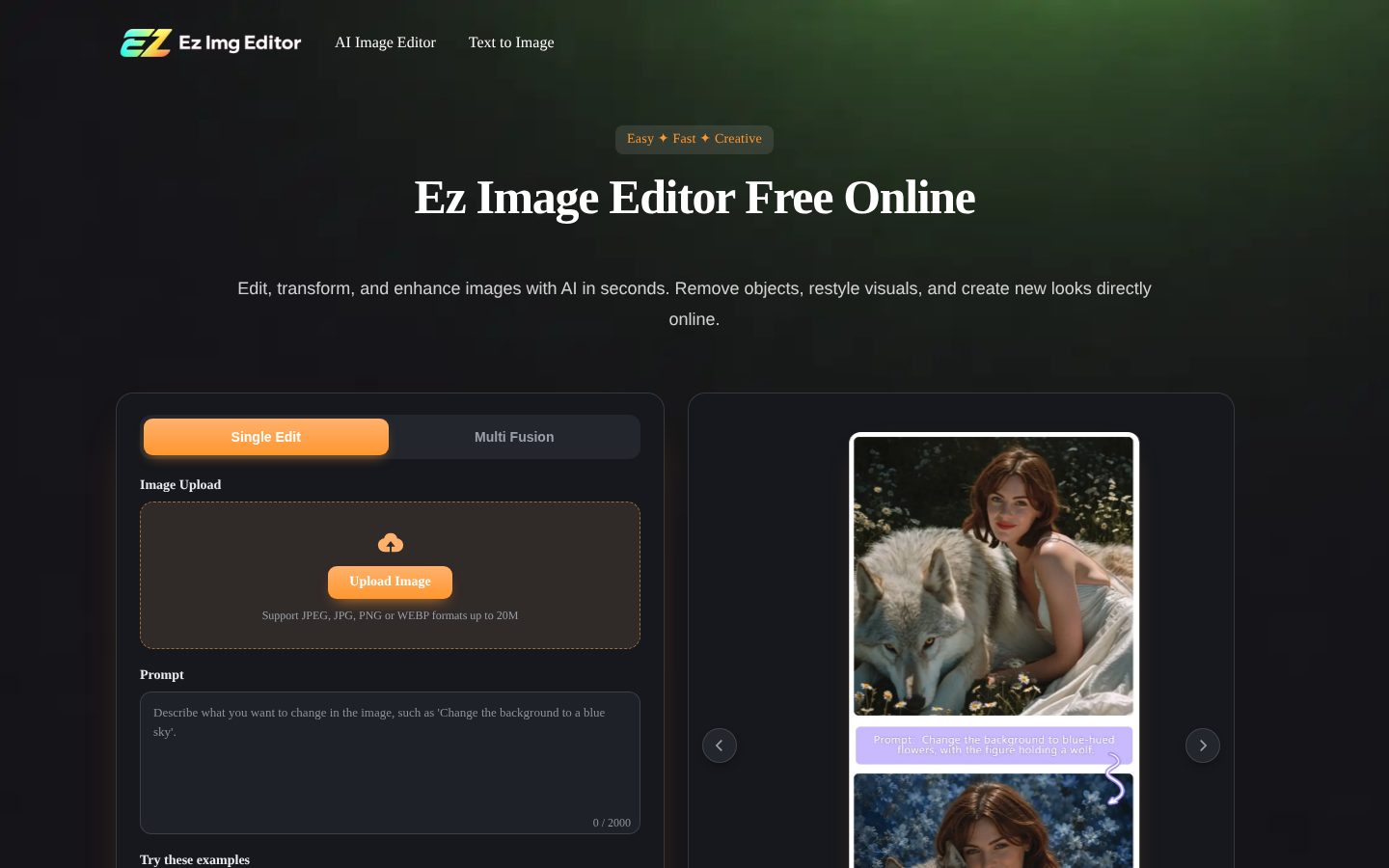 EZ Img Editor Homepage