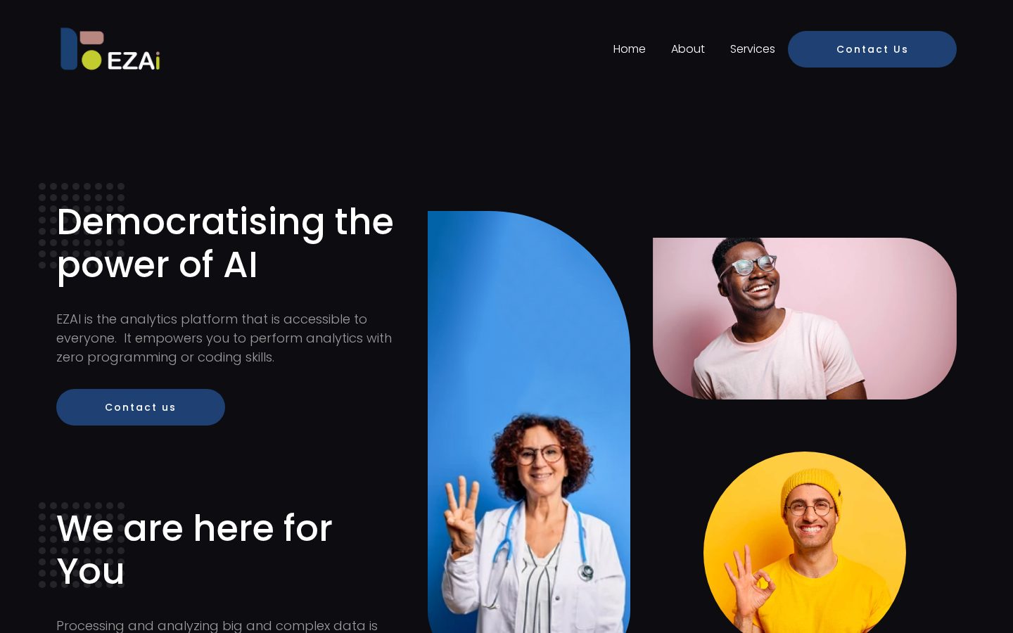 Ezai AI Homepage