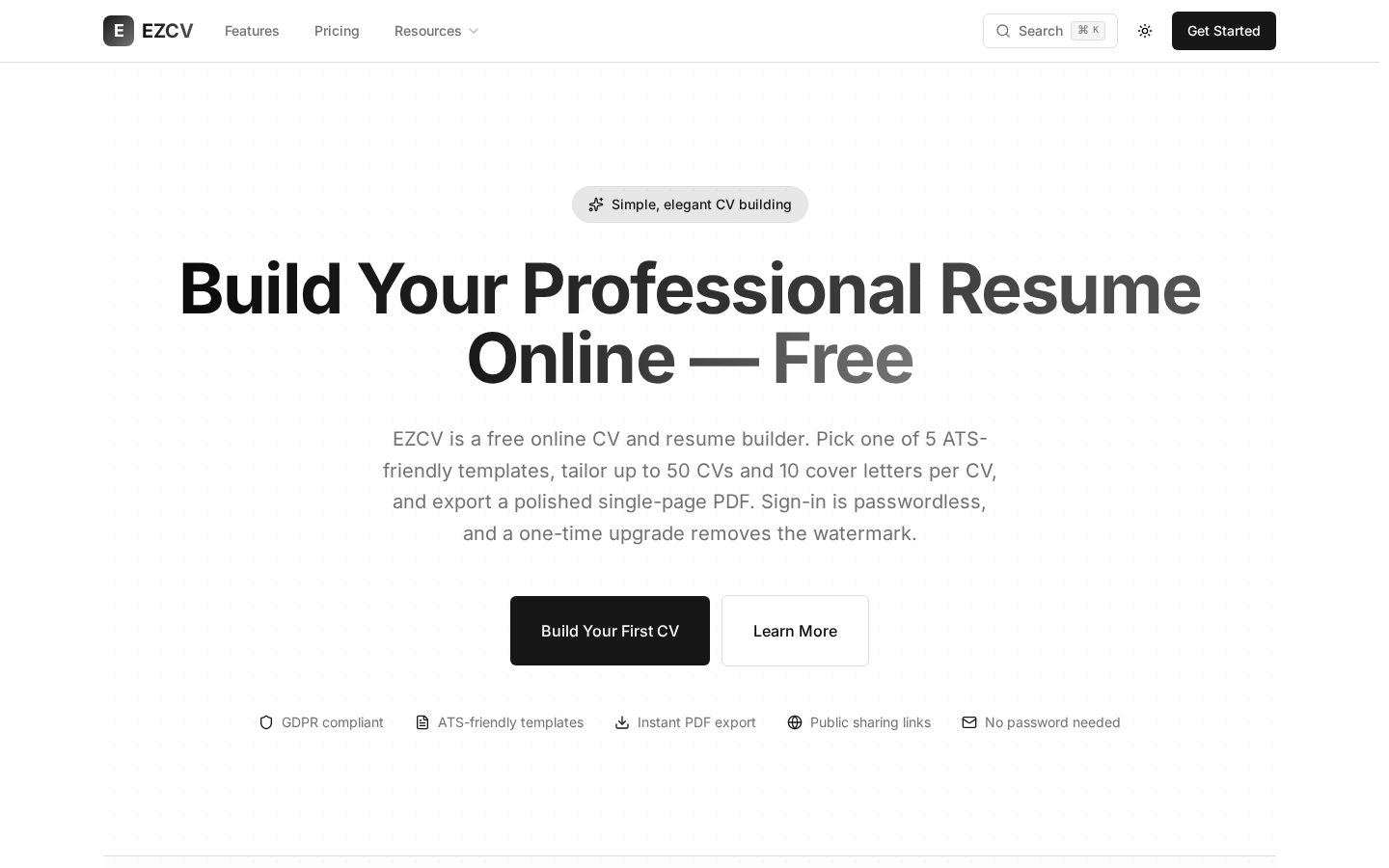 EZCV Homepage