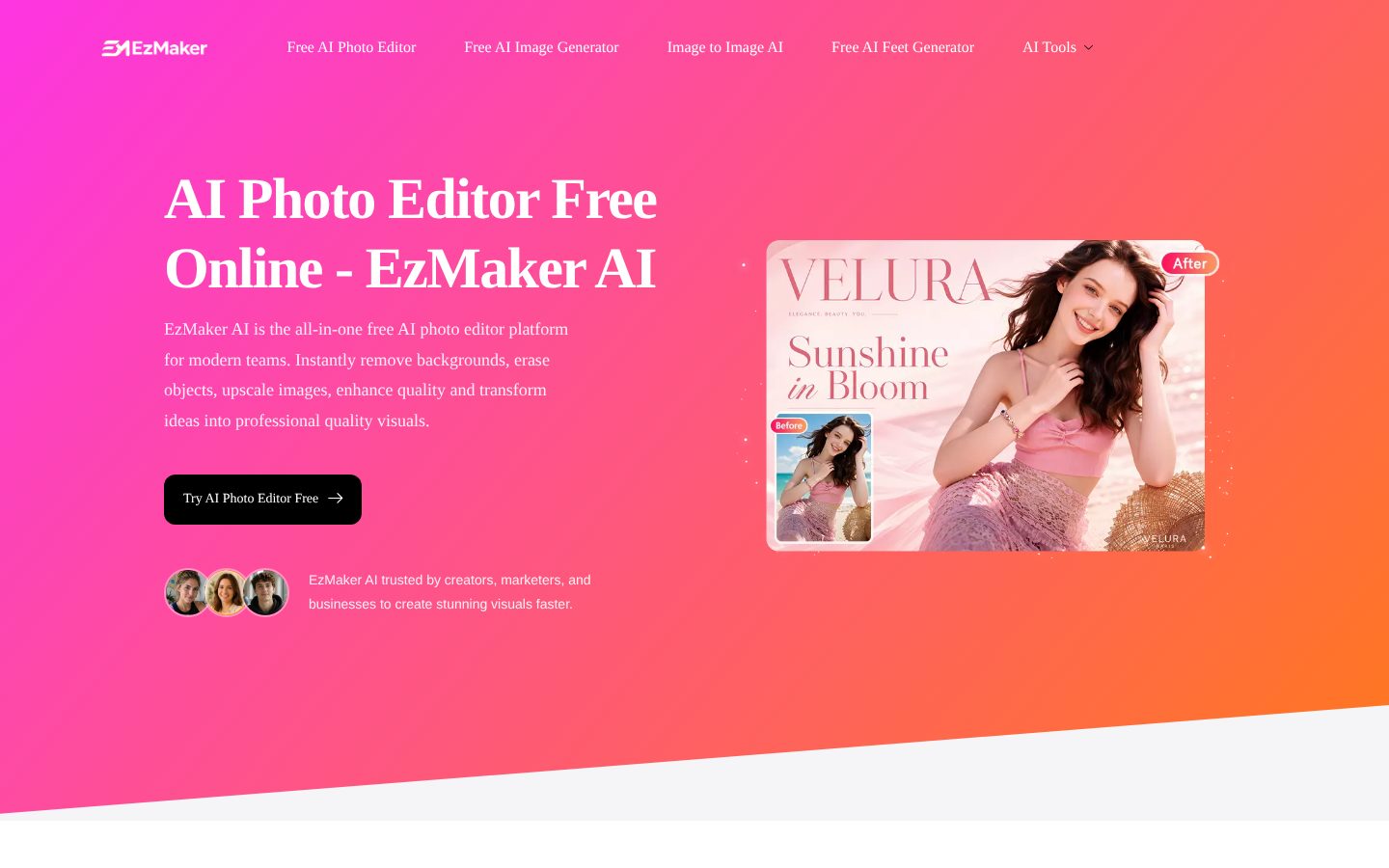 EzMaker AI Homepage