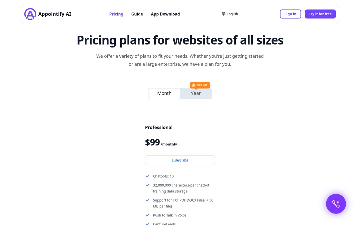 EZsite AI Pricing