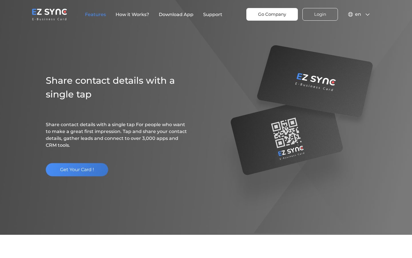 EZSync Homepage