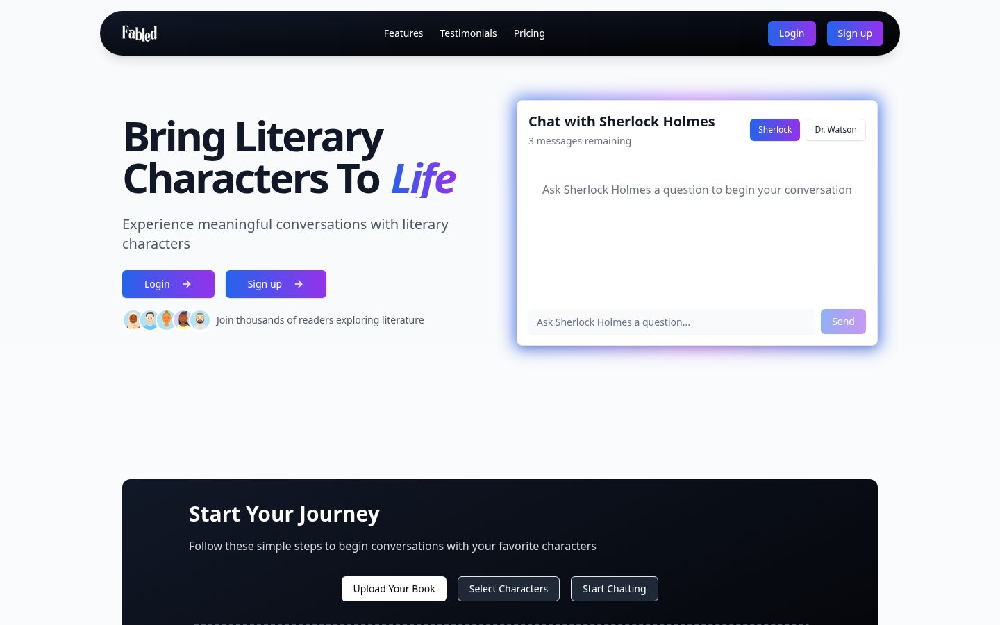 Fabled AI Homepage
