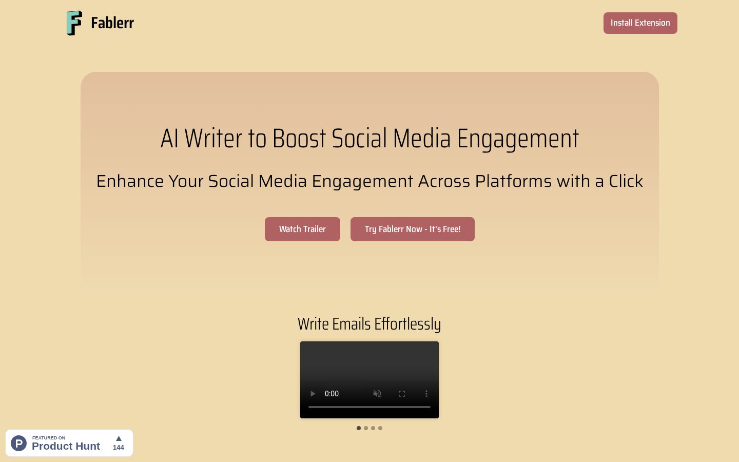 Fablerr Homepage
