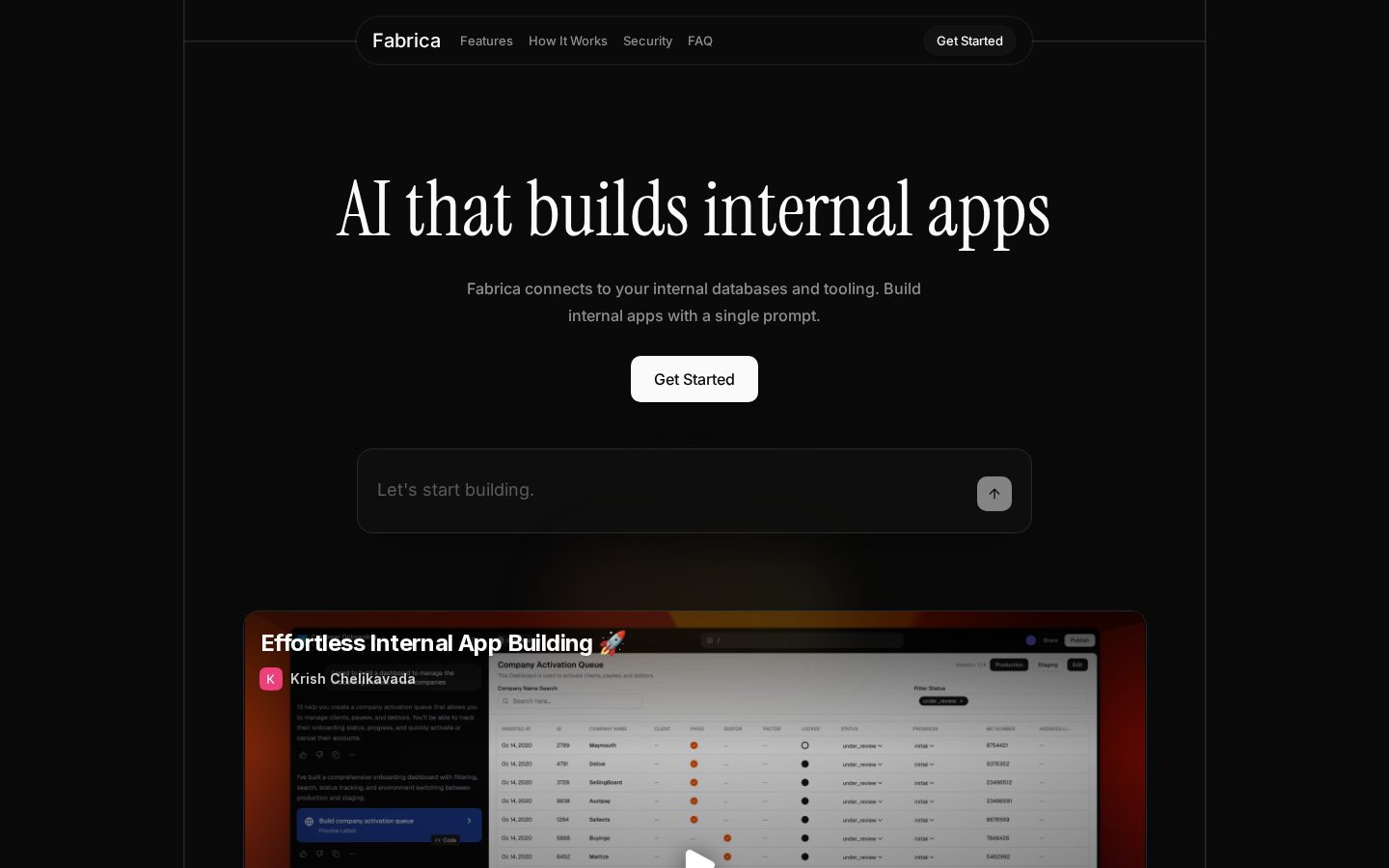 Fabrica Homepage