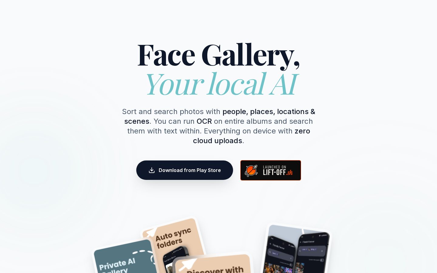 Face Gallery Homepage