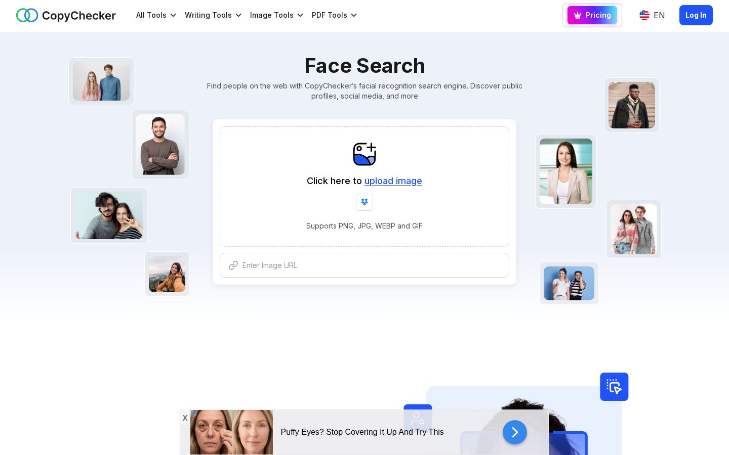 Face Search Homepage