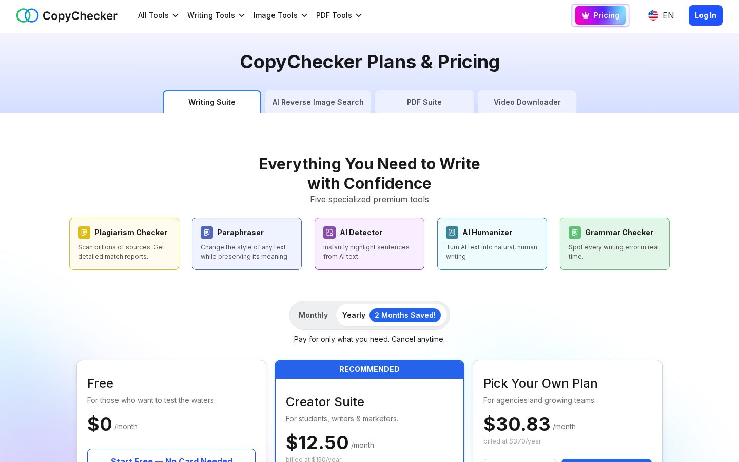 Face Search Pricing