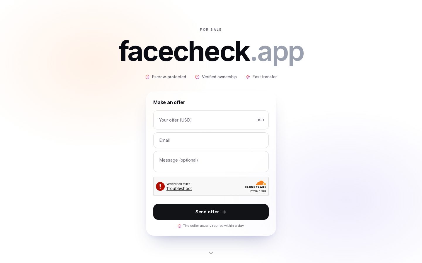 FaceCheck Homepage