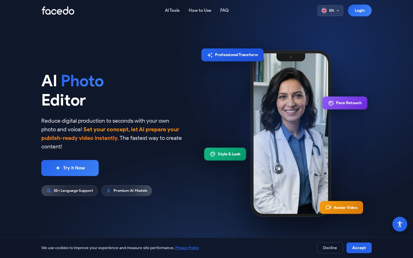 Facedo Homepage