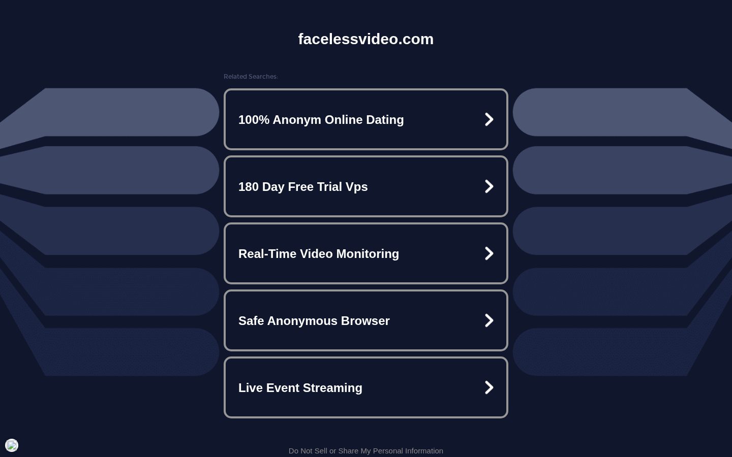Faceless.video Homepage