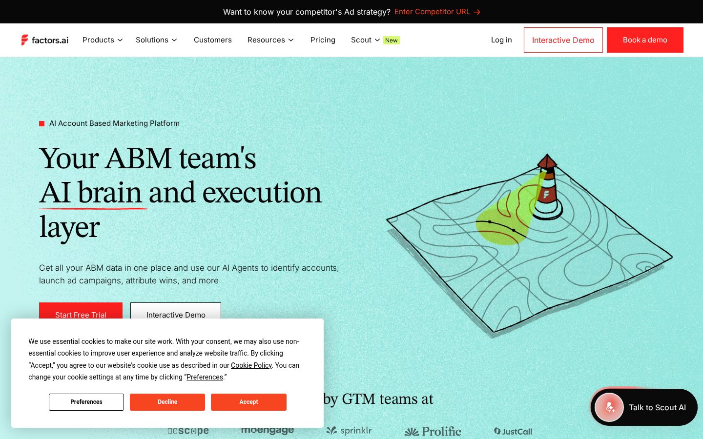 Factors.ai Homepage