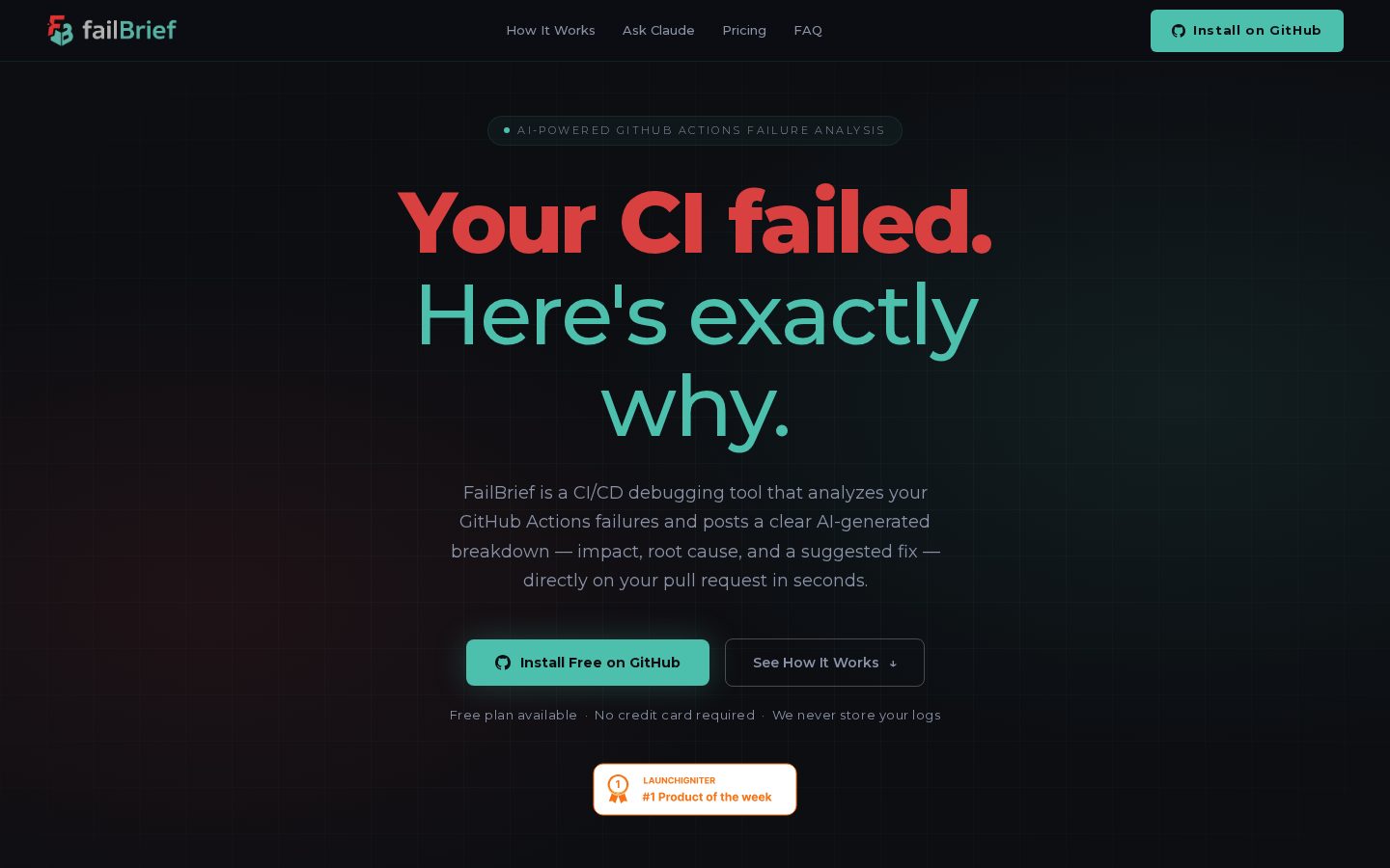 FailBrief Homepage
