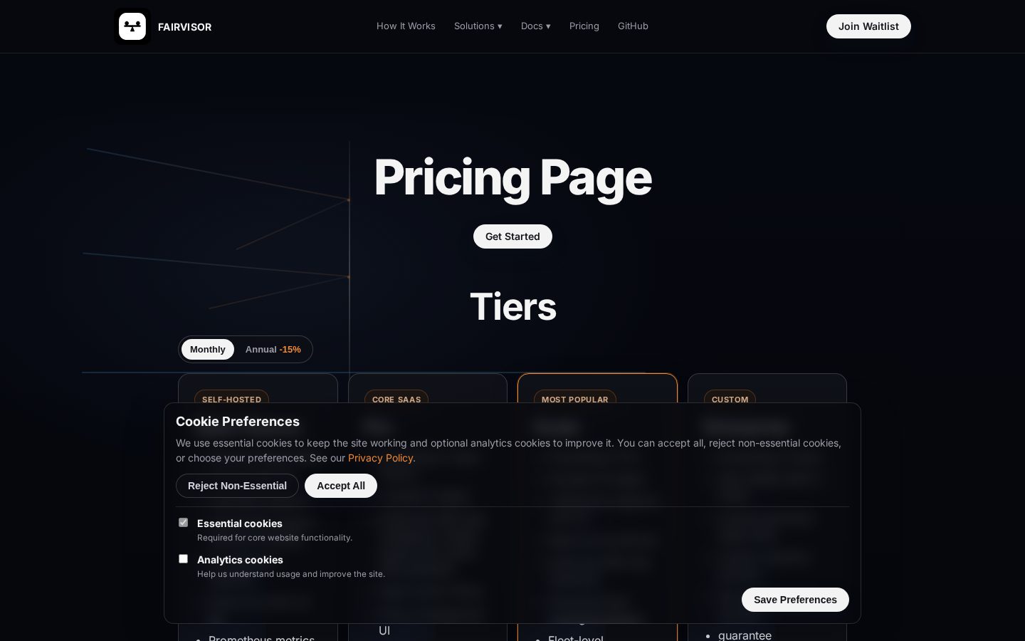 Fairvisor Pricing