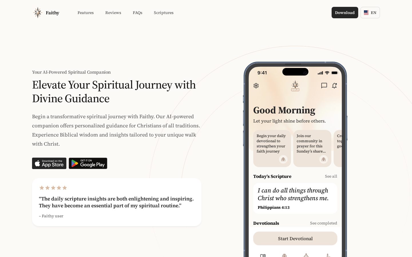 FaithAI Homepage