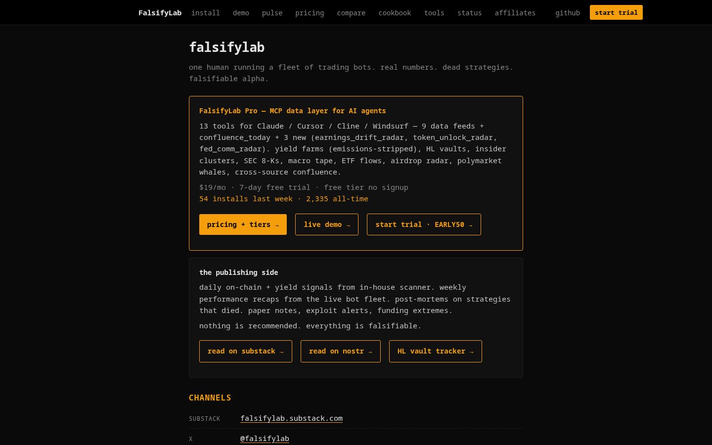 falsifylab Homepage