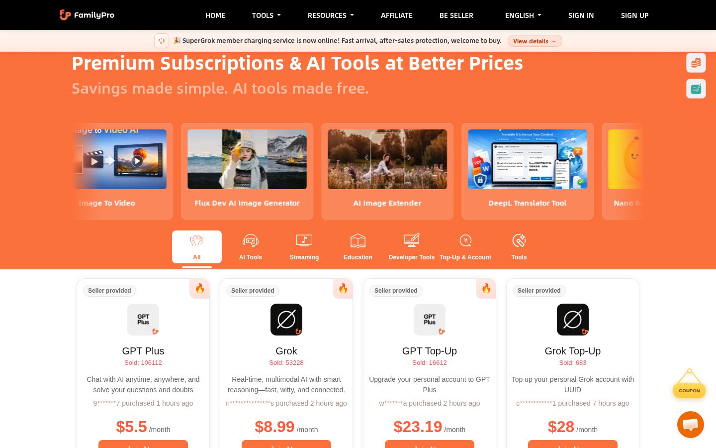 FamilyPro Homepage