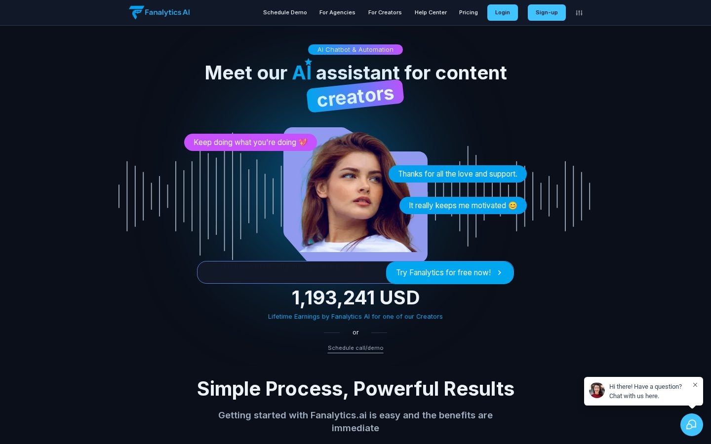 Fanalytics Homepage
