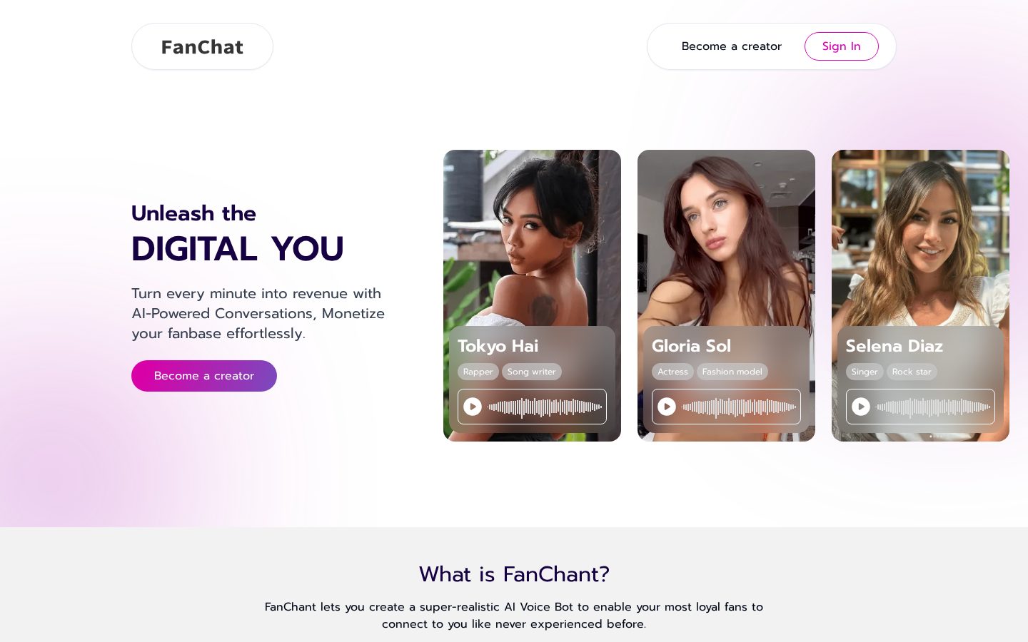 FanChat Homepage