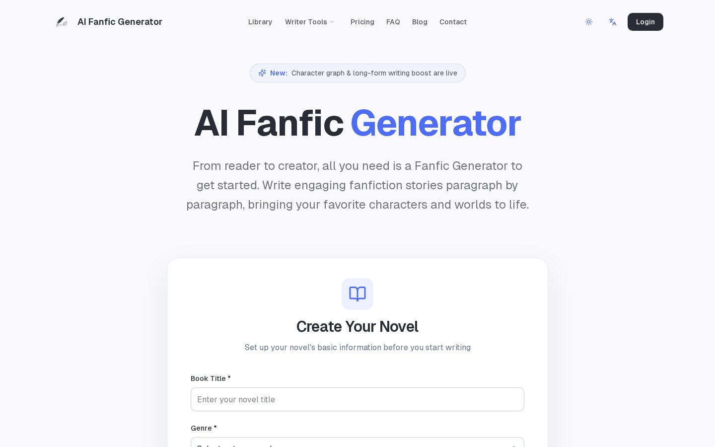 fanfic generator Homepage