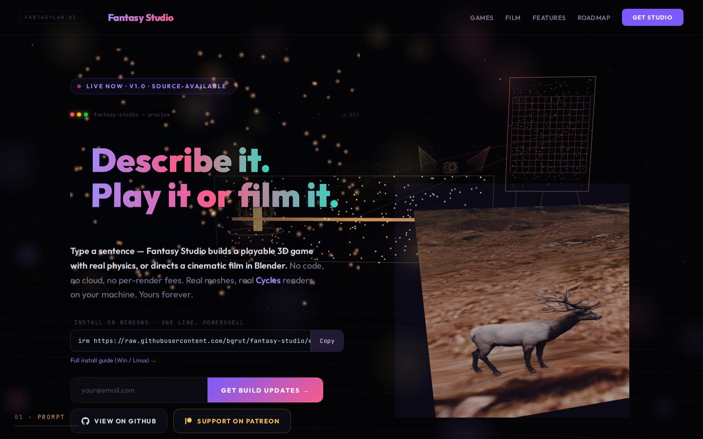 Fantasy Studio Homepage