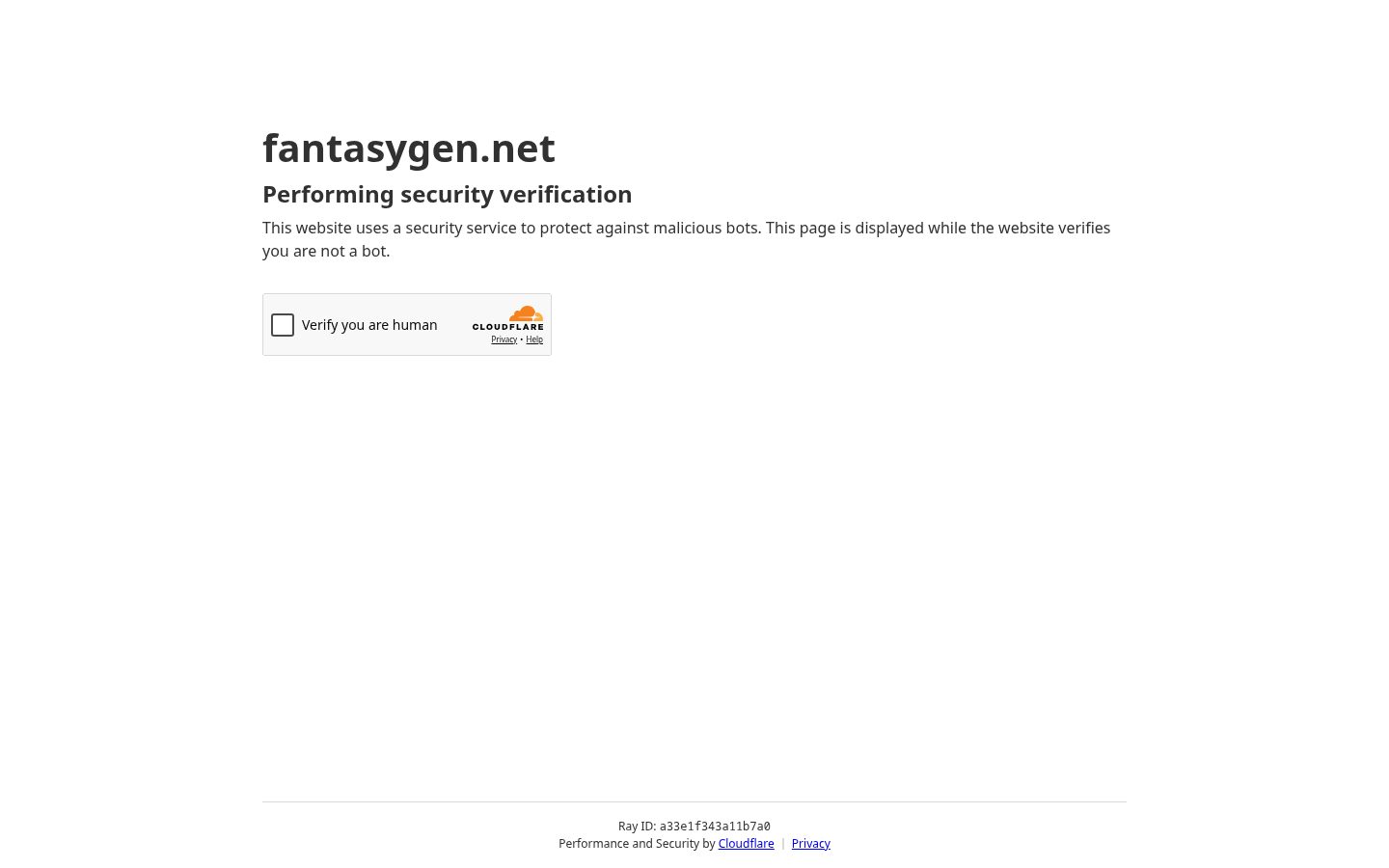 FantasyGen Homepage