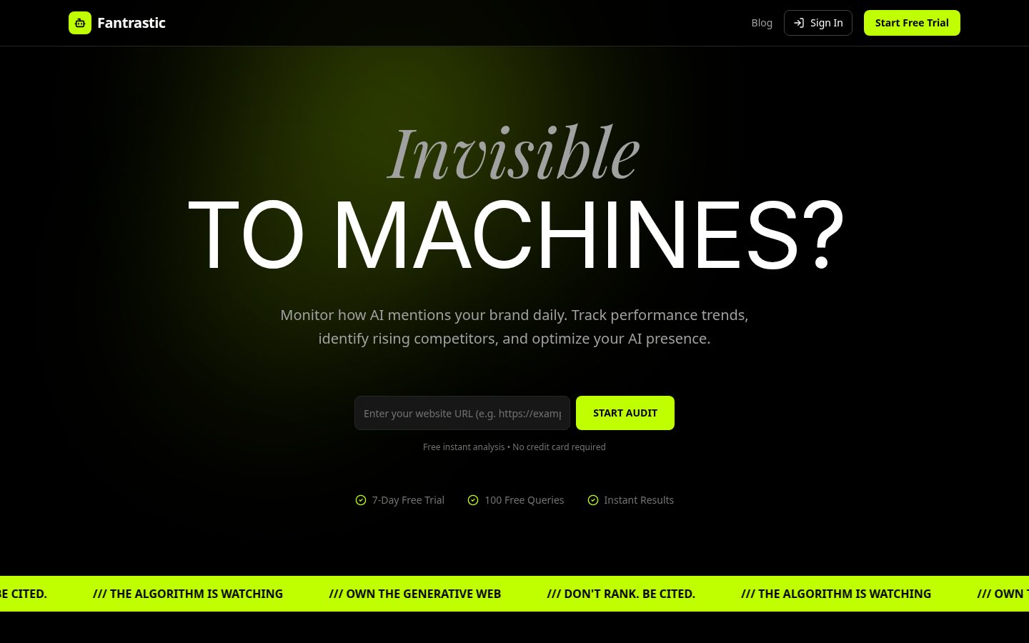 Fantrastic Homepage