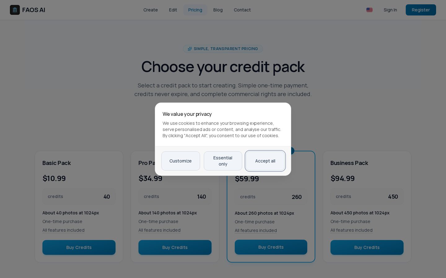 Faos AI Pricing
