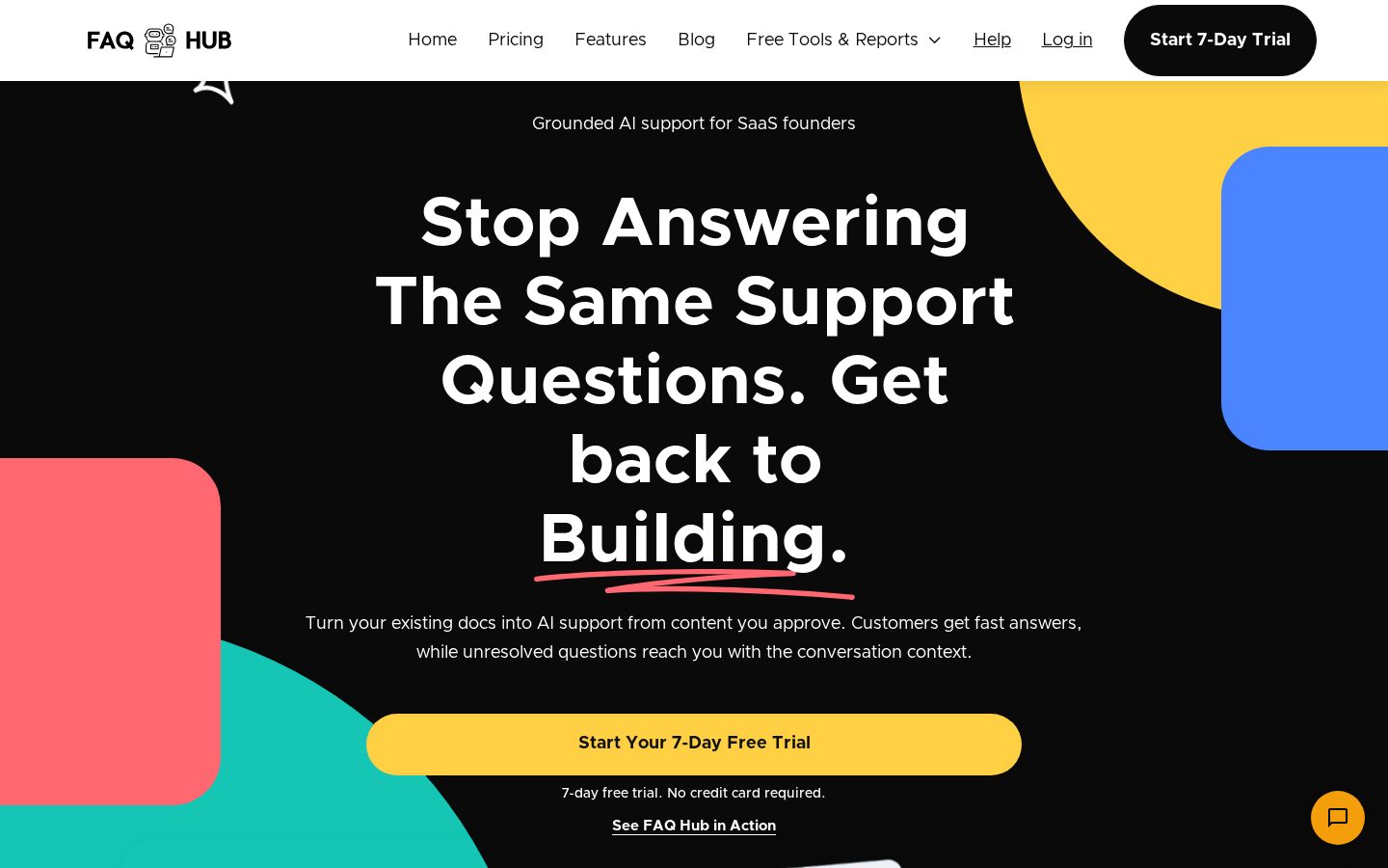 FAQ Hub Homepage