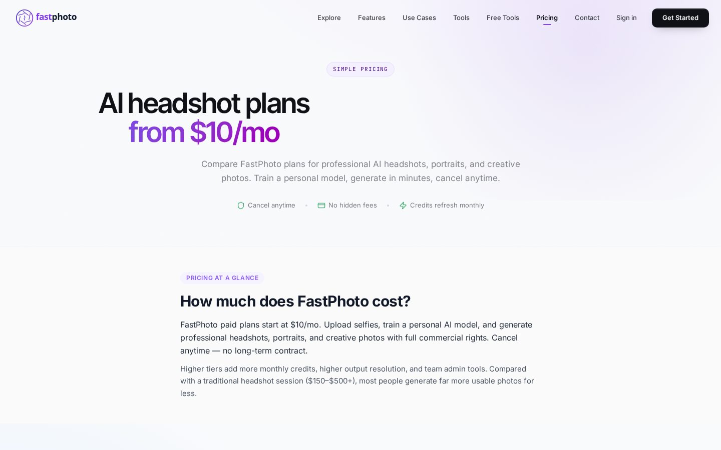 Fast Photo Pricing