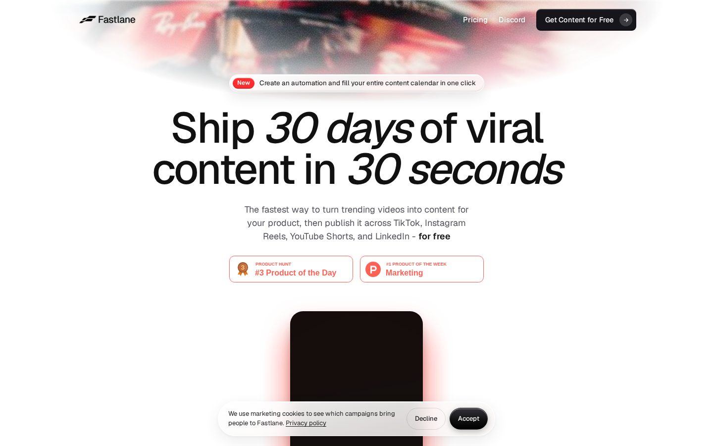 Fastlane Homepage